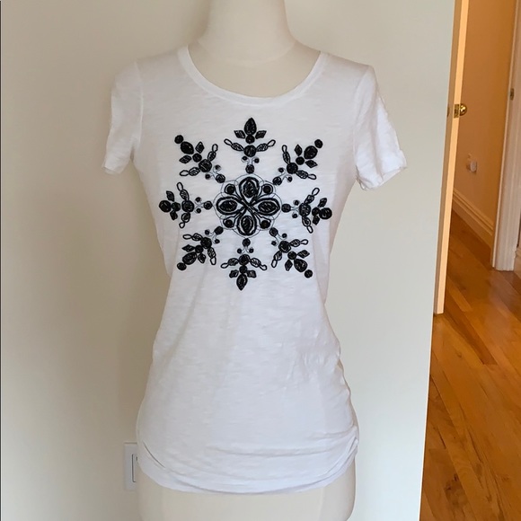 J. Crew Tops - J. Crew Beaded T-Shirt